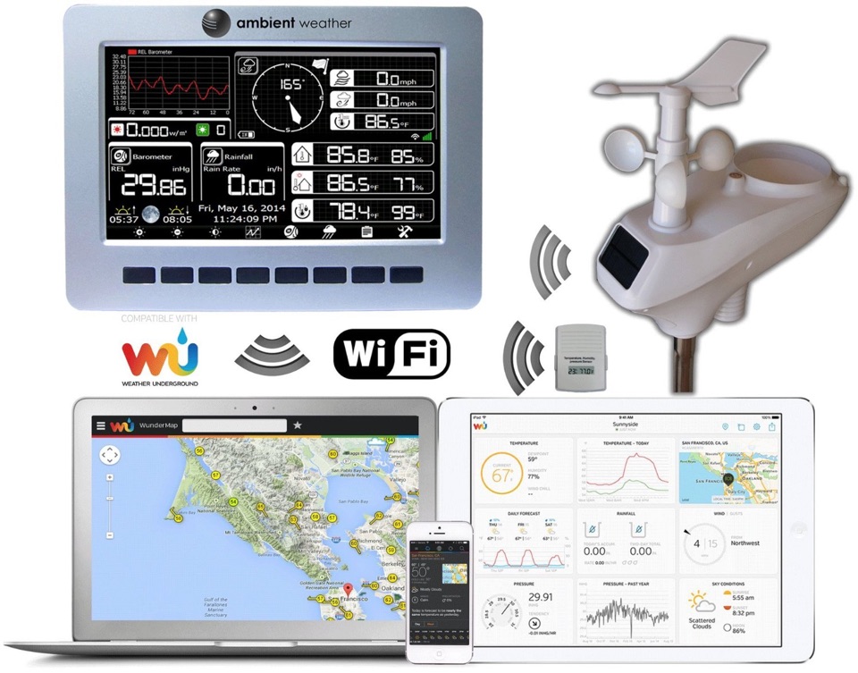 Ambient Weather 8'' Wireless Outdoor Weather Station